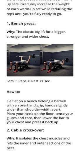 Girivas - chest workout screenshot 3