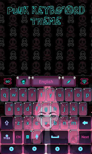 Punk GO Keyboard Theme & Emoji स्क्रीनशॉट 5