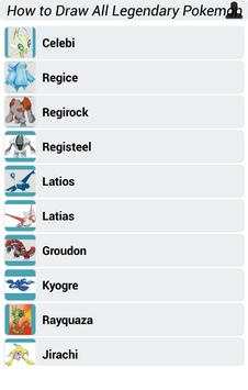 How to Draw All Legendary Pokemon screenshot 3