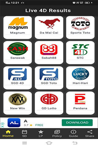 Live 4D Results 2021 screenshot 1