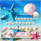Summer Beach shell Keyboard Theme 10001002