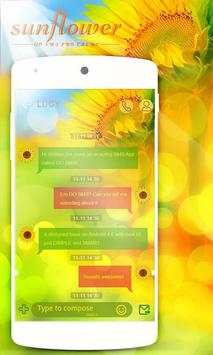 (FREE) GO SMS SUNFLOWER THEME 1 تصوير الشاشة