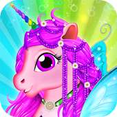 Fairy Unicorn Braided Hairstyle Salon logo
