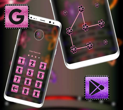 Glitter Flower Launcher Theme screenshot 3
