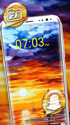 Sunset Painting Launcher Theme screenshot 3
