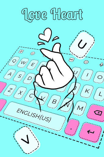 Love Heart Keyboard स्क्रीनशॉट 2