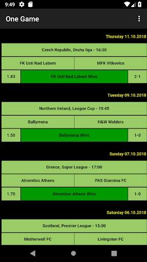 One Game Betting Tips screenshot 5