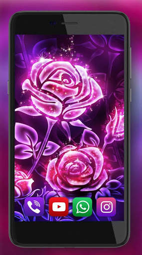Neon Flowers Amazing Live Wallpaper screenshot 3