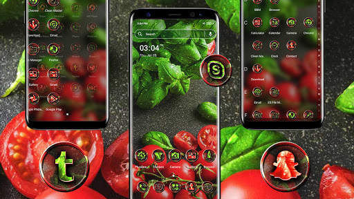 Fresh Tomato Launcher Theme screenshot 2