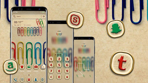 Binder Clips Launcher Theme screenshot 2
