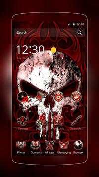 Red Blood Skull Launcher/Thema screenshot 1