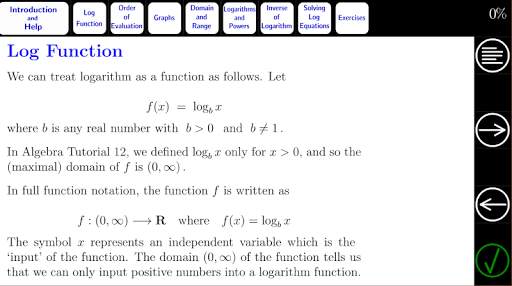 Algebra Tutorial 13: Logarithms II скриншот 2