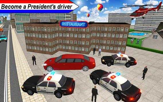 Limousine Car Driving President Security Car Games screenshot 3