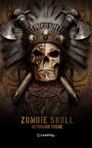 Keyboard Themes Zombie Skull screenshot 1