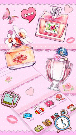 Pink Paris Perfume Themes Live Wallpapers screenshot 1