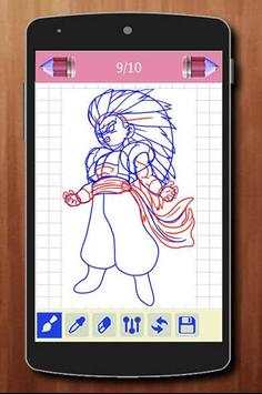 Learn to Draw Dragon Songoku Ballz Characters screenshot 3