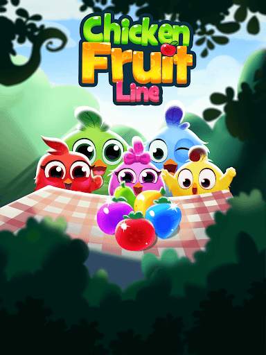 Chicken Fruit Splash - Line Match 3 screenshot 12