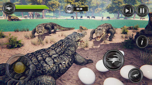 Angry Crocodile Wild Attack 3D screenshot 4