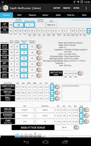 PCGen Character Importer Lite screenshot 9