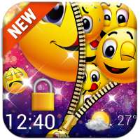 Funny emoji zipper lock screen on 9Apps