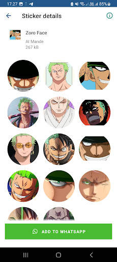 Roronoa Zoro sticker for WA screenshot 4