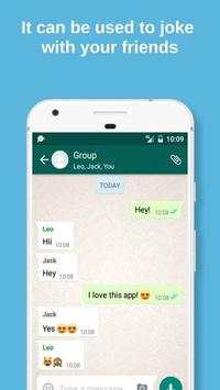 Fake chat conversation screenshot 2