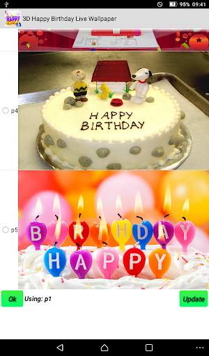 Happy Birthday Live Wallpaper - Screen Lock,Sensor screenshot 10