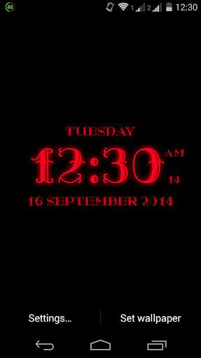 Super Digital Clock Live Wallpaper screenshot 5