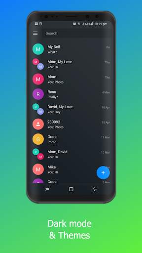 Texport SMS-MMS: Text messaging, great themes FREE screenshot 4