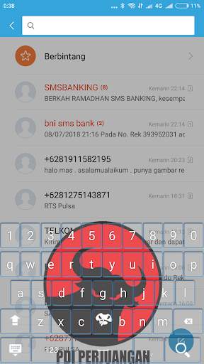 Keyboard Android Tema Logo Parpol Indonesia screenshot 7