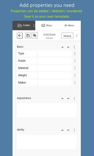 FolderStory - Write novel, Create World screenshot 4