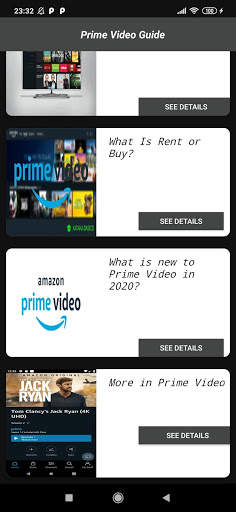 Streaming Guide Amazon Movies Prime screenshot 2