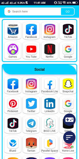 All Social Media and Social Networks in 1 app 2021 screenshot 1