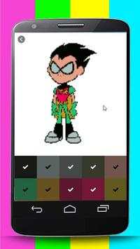 Colour By Number - Teen Titans Pixel Art screenshot 3