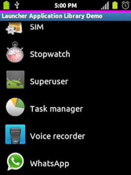 Launcher App Library Demo screenshot 2