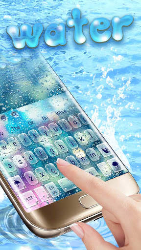 Rain Drop Glass Water Keyboard Theme screenshot 1