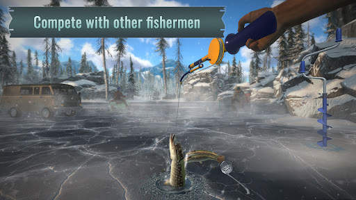 Ice fishing game. Catch bass. screenshot 2