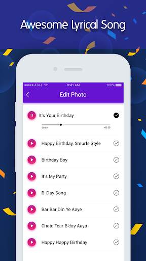 Birthday photo lyrical video maker screenshot 6