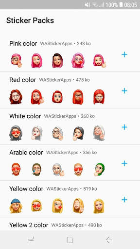 Emoji & Memojis Girly Stickers 3D - WAStickerApps screenshot 1