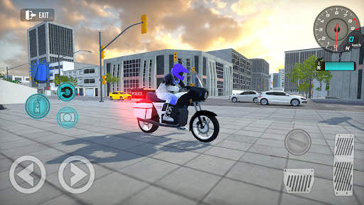 Police Motorcycle Drive Sim screenshot 1