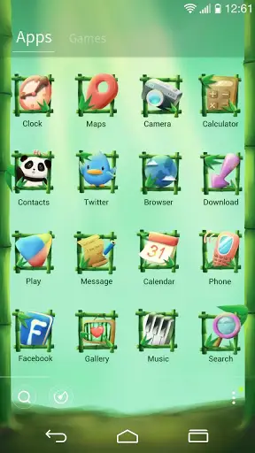 Panda GO Launcher Theme screenshot 3