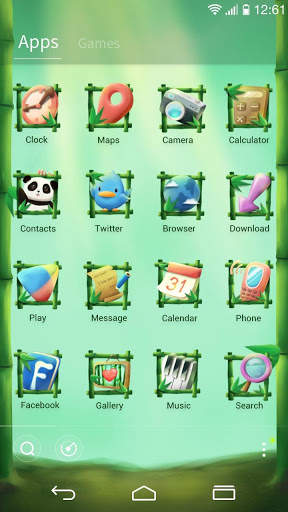 Panda GO Launcher Theme 3 تصوير الشاشة