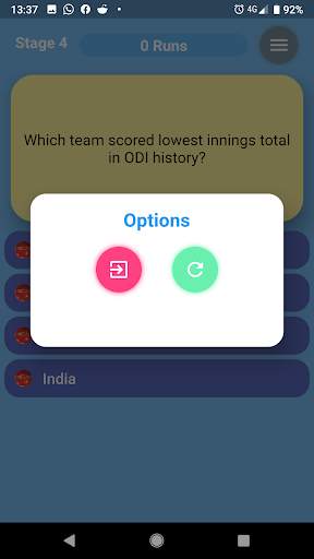 Howzat - Cricket Quiz screenshot 5