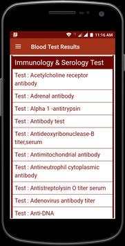 Blood Test Results screenshot 1