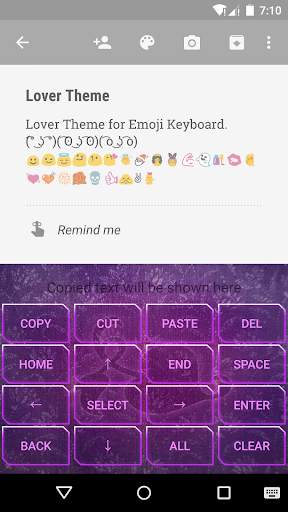 Lover Emoji Keyboard Theme स्क्रीनशॉट 3