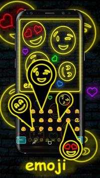 Neon Emoji Keyboard screenshot 3