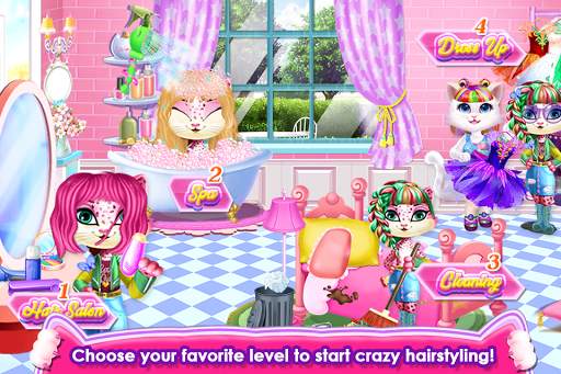 Fluffy Kitty Hair Salon 2 تصوير الشاشة