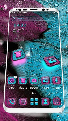 Feather Water Drop Launcher Theme screenshot 1