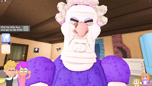 Scary grumpy gran obby room screenshot 3