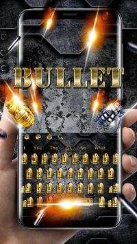 Golden Bullet Shots Keyboard Theme скриншот 1